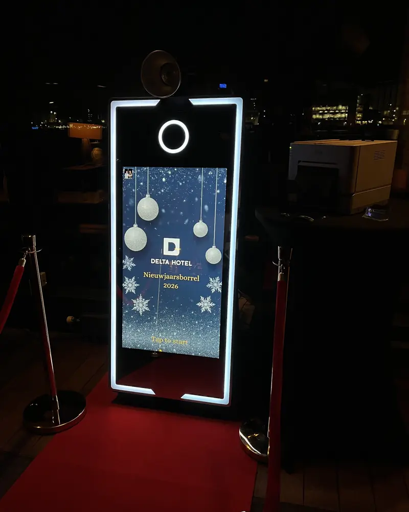 Photobooth op de nieuwjaarsborrel van Delta Hotel