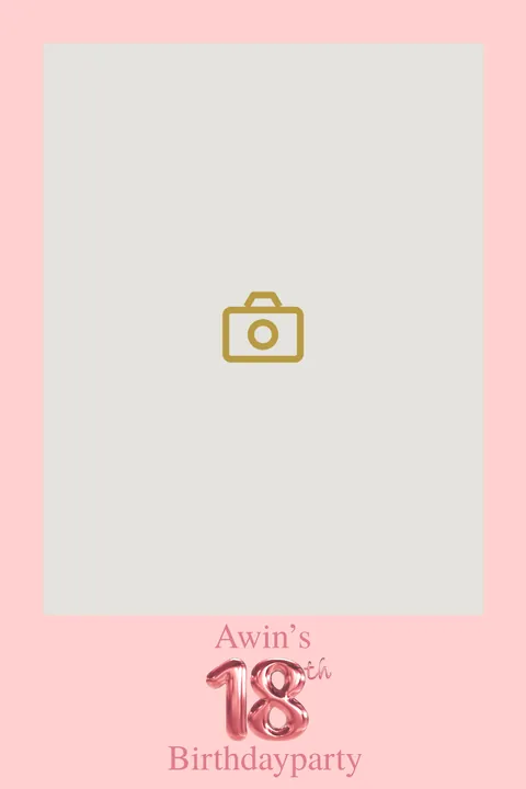 Fotostrip-ontwerp voor Awins 18e verjaardag