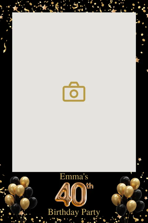 Fotostrip-ontwerp voor Emma's 40e verjaardag