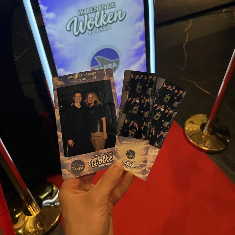 Geprinte fotostrips in huisstijl voor PASRA