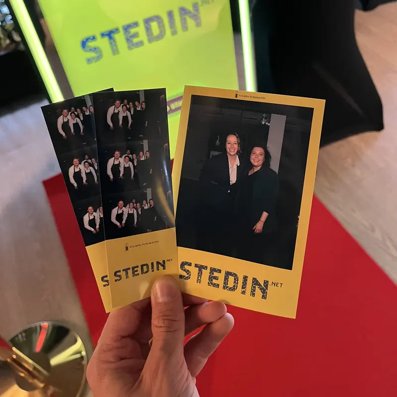 Geprinte fotostrips in huisstijl voor Stedin